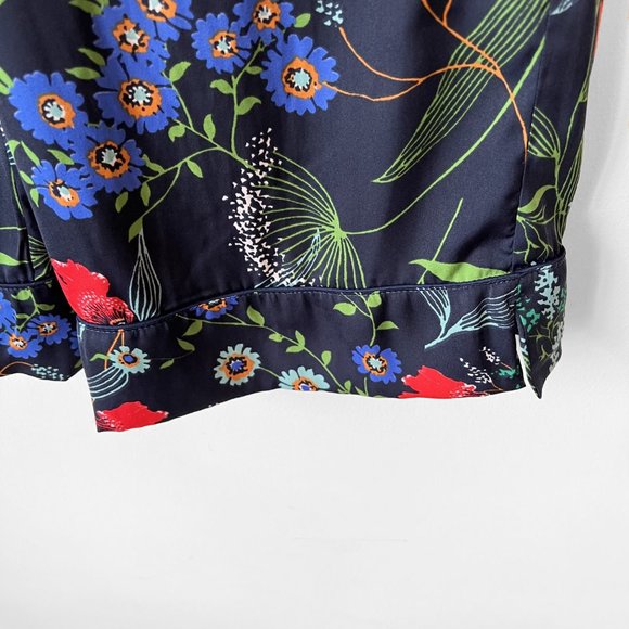 🎈HOST PICK🎈NEW! Aerie Satin Multibotanical Navy Pajama, PJ pants, Size S - Picture 4 of 13
